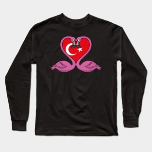 Flamingo Turkey Long Sleeve T-Shirt